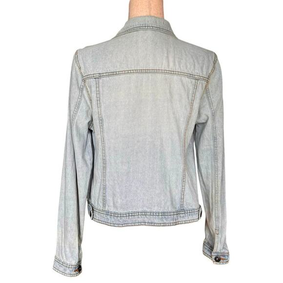 Highway Jeans Denim Jacket Distressed Lightwash, Women's Size L - Picture 4 of 8